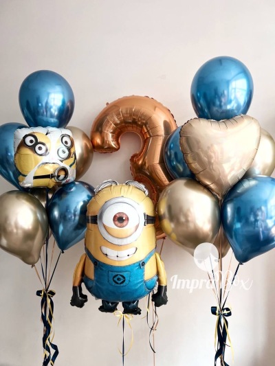 Duży zestaw z Minionkiem i cyferką