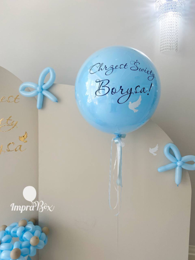 Duży balon z napisem personalizowanym