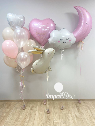 Króliczek - zestaw na narodziny (rozmiar L)