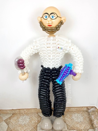 Podobizna balonowa dla hurtowni fryzjerskiej