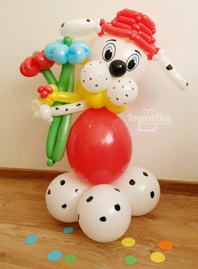 Marshall figura balonowa w stylu Psi Patrol