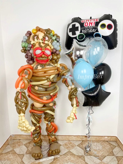 Figura balonowa w stylu The Last Of Us (grzyb/cordyceps)