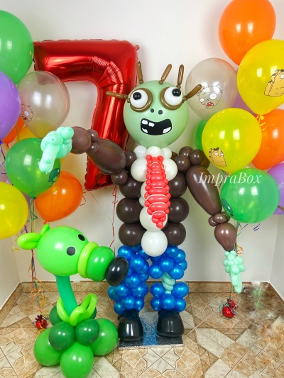Figura balonowa w stylu Rośliny kontra zombie (Plants vs. Zombies)